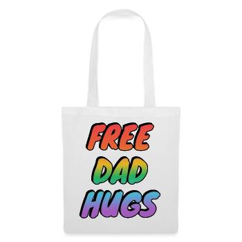 Papa libre qui embrasse Rainbow - Sac en tissu - blanc - Devant
