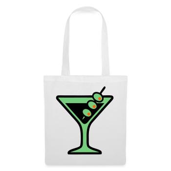 Cocktail Glass Summer Drink Vacances de garçon pour filles - Sac en tissu - blanc - Devant