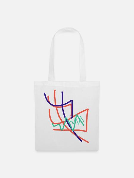 Das ultimative abstrakte Kunst Geschenk - Stoffbeutel - Weiß