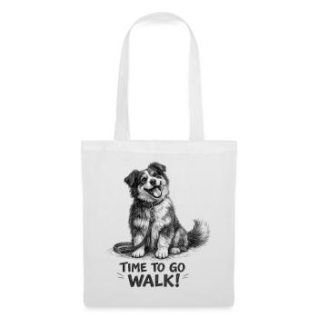 I'm Ready for the Walk Funny Dog - Tote Bag - white - Front