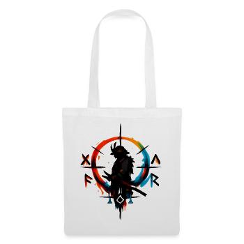 Color Wheel Silhouette in Ink Splash - Tote Bag - white - Front
