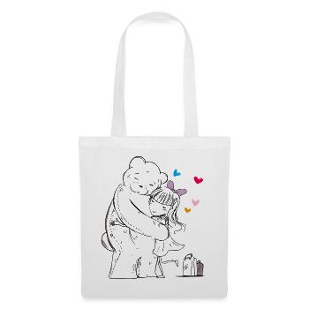Teddy goes on vacation - Tote Bag - white - Front