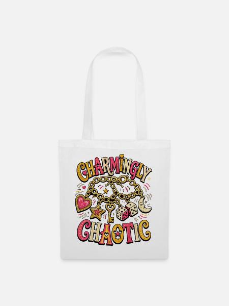 Charmingly Chaotic – Charm Chaos - Stoffbeutel - Weiß