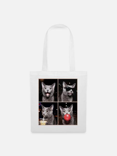 Katzen Korat Katze - Stoffbeutel - Weiß
