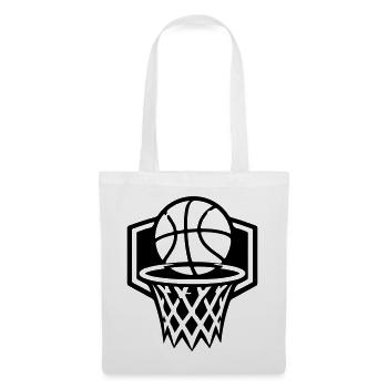 Basketball Korb Symbol - Stoffbeutel - Weiß - Vorne