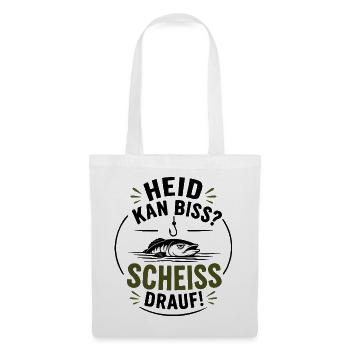 Heid kan Biss? Scheiss drauf! - Heute keinen Biss? - Stoffbeutel - Weiß - Vorne
