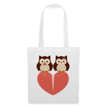 motiv_owl - Stoffbeutel - Weiß - Vorne