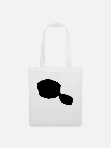 tahiti map - Sac en tissu - blanc