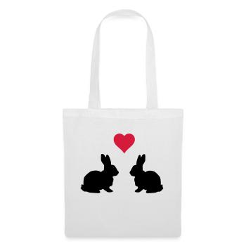 Love Hasen - Stoffbeutel - Weiß - Vorne