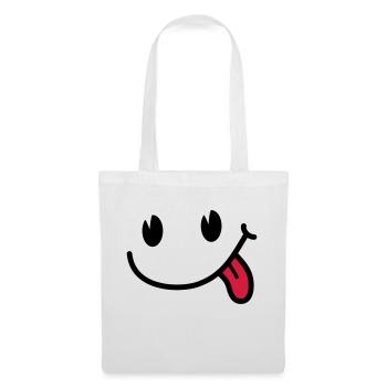 Smiley - Stoffbeutel - Weiß - Vorne