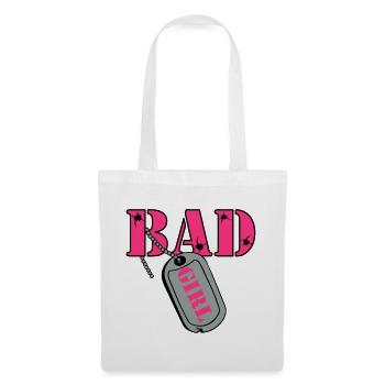 Party Shirt ,Feiern , Karneval, Bad Girl(25) - Stoffbeutel - Weiß - Vorne