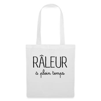 Râleur à Plein Temps - Sac en tissu - blanc - Devant