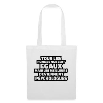 les meilleurs deviennent psychologues - Sac en tissu - blanc - Devant