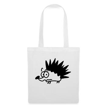 anxious Igel - line - Tote Bag - white - Front