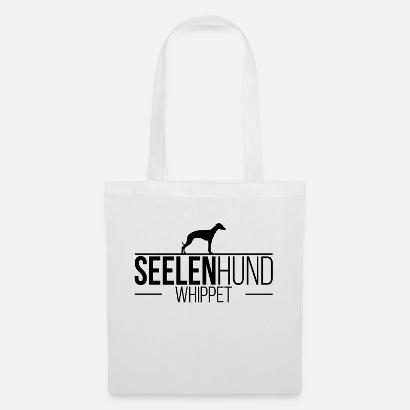 WHIPPET Seelenhund - Stoffbeutel - Weiß