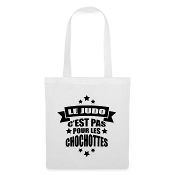 le judo c'est pas pour les chochottes - Sac en tissu - blanc - Devant