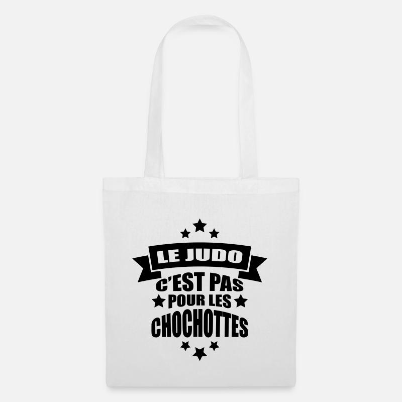 le judo c'est pas pour les chochottes - Sac en tissu - blanc