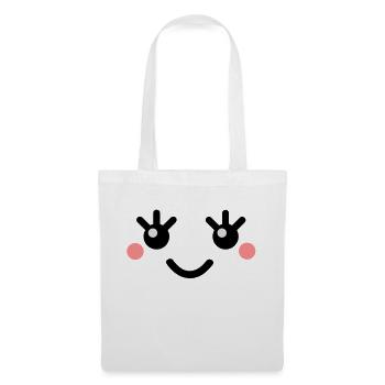 cute_face - Sac en tissu - blanc - Devant
