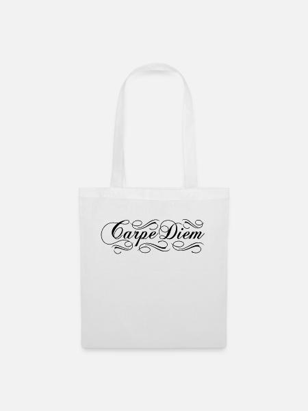 Carpe Diem de - Stoffbeutel - Weiß