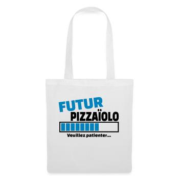 futur pizzaïolo - Sac en tissu - blanc - Devant