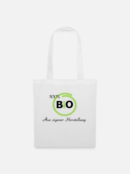 100 % Bio - Stoffbeutel - Weiß