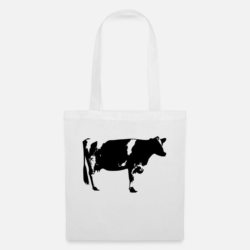 Vache - Sac en tissu - blanc