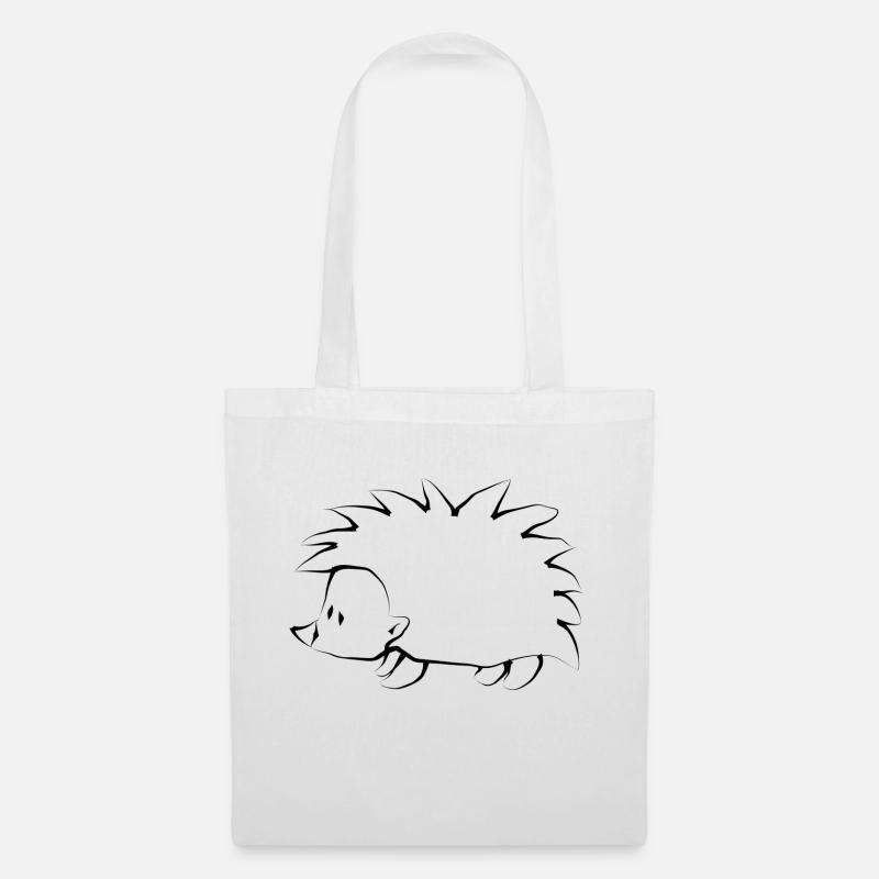 Igel - Stoffbeutel - Weiß