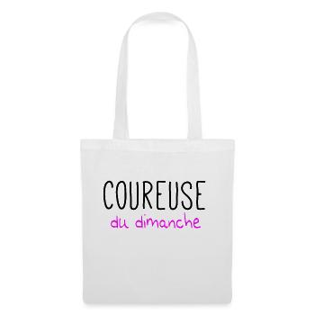 Coureuse du dimanche - Sac en tissu - blanc - Devant