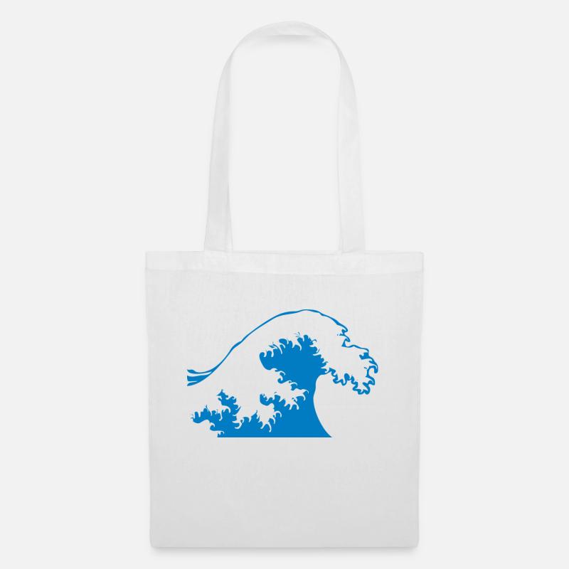 wave - Tote Bag - white