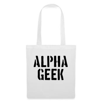 Alpha Geek - Tote Bag - white - Front