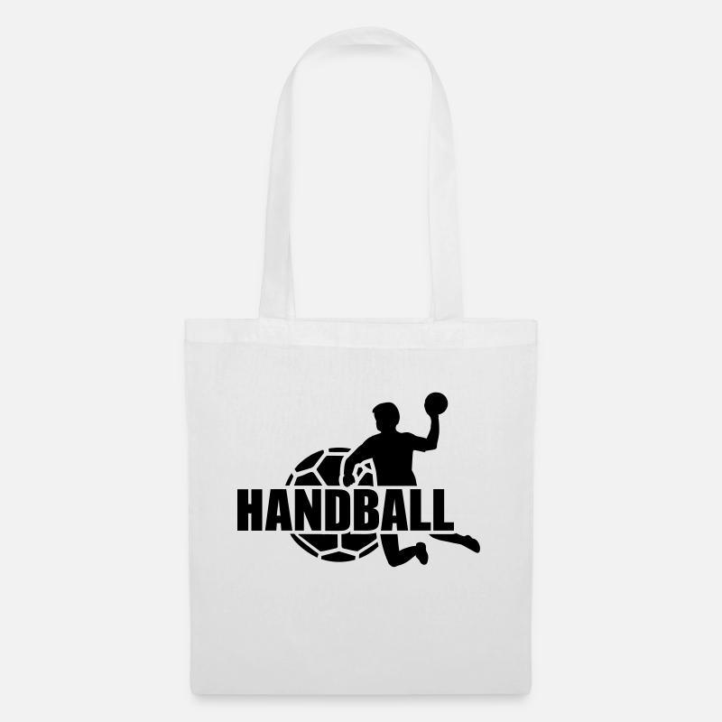 Handball - Stoffbeutel - Weiß