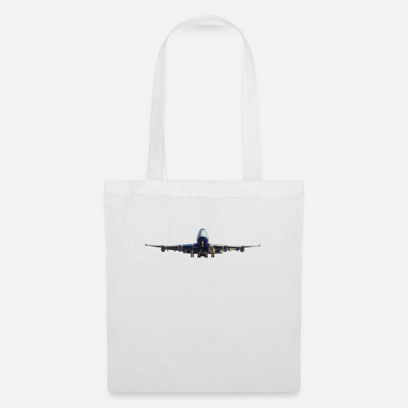 Flugzeug - Stoffbeutel - Weiß