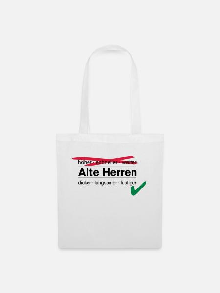 Alte Herren / AH - Stoffbeutel - Weiß