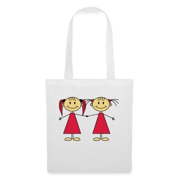 Best Friends Girls - Sac en tissu - blanc - Devant