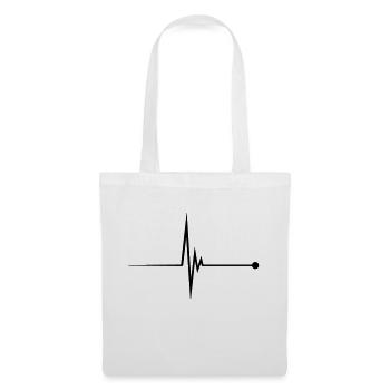 Heartbeat Pulse - Stoffbeutel - Weiß - Vorne