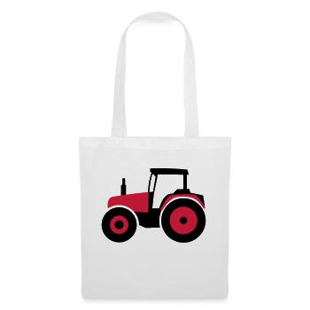 Traktor | Tractor - Stoffbeutel - Weiß - Vorne