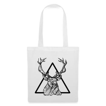 Cerf - Sac en tissu - blanc - Devant