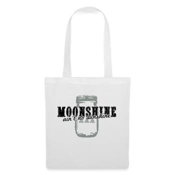 Moonshine + ain't no sunshine - Stoffbeutel - Weiß - Vorne
