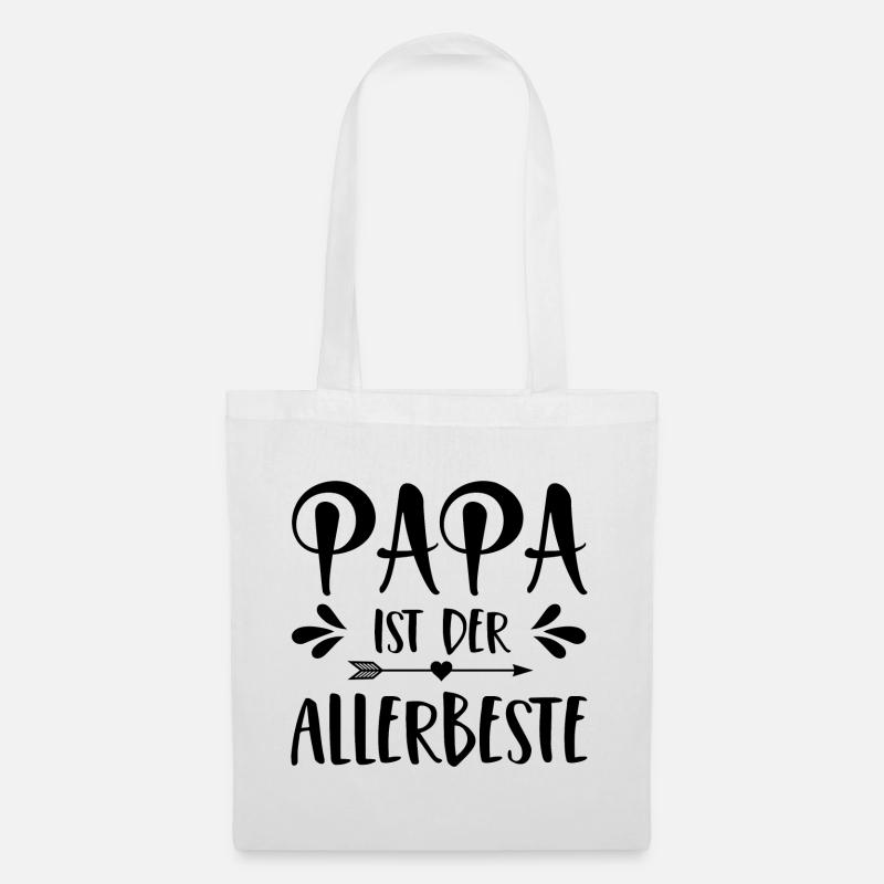 Papa ist der Allerbeste - Stoffbeutel - Weiß