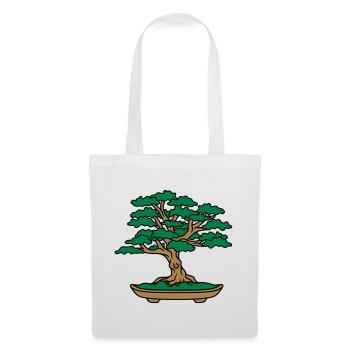 bonsai tree leaves branches small tree - Tote Bag - white - Front