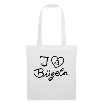 I love Bügeln - Stoffbeutel - Weiß - Vorne