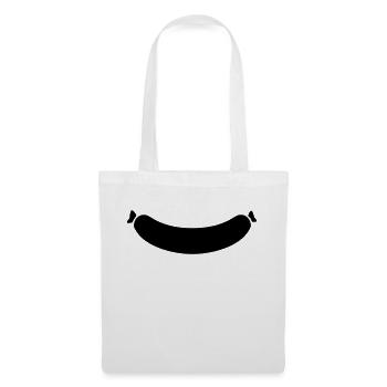 Saucisse - Sac en tissu - blanc - Devant
