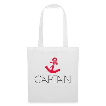 Captain Cool Anchor Logo - Stoffbeutel - Weiß - Vorne