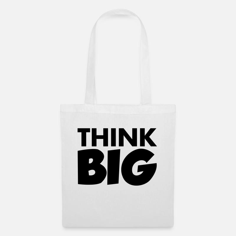 Think Big - Sac en tissu - blanc