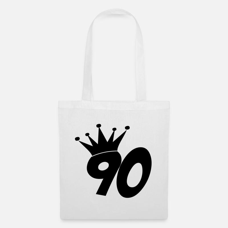 90 / geburtstag / Sport / birthday / neunzig - Stoffbeutel - Weiß