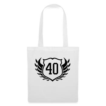 40 - Stoffbeutel - Weiß - Vorne