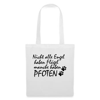 Pfoten Engel - Stoffbeutel - Weiß - Vorne