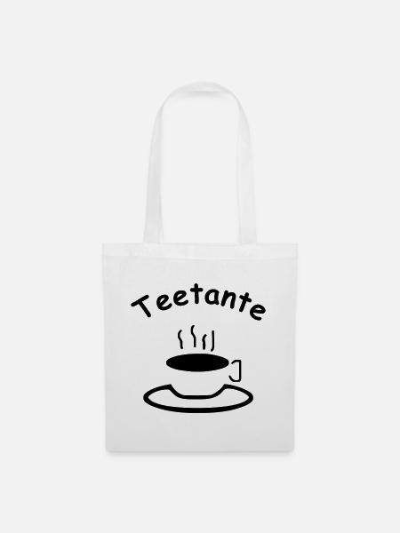 teetante - Stoffbeutel - Weiß