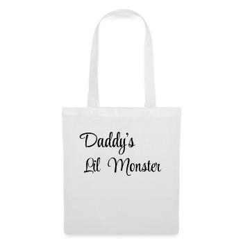 Daddy's little monster - Tote Bag - white - Front