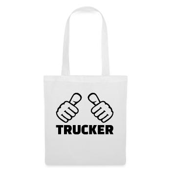 Trucker - Sac en tissu - blanc - Devant